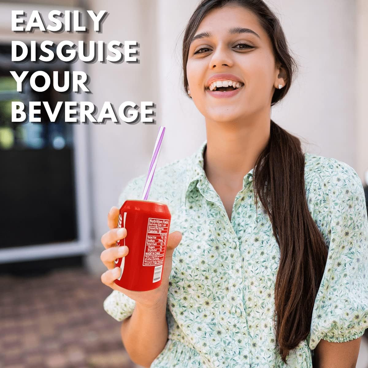 Can Covers That Look like Soda, Silicone Sleeves for Cans, Can Wraps, Fits All 12FL OZ 355Ml (Mixed, 4 Pack)