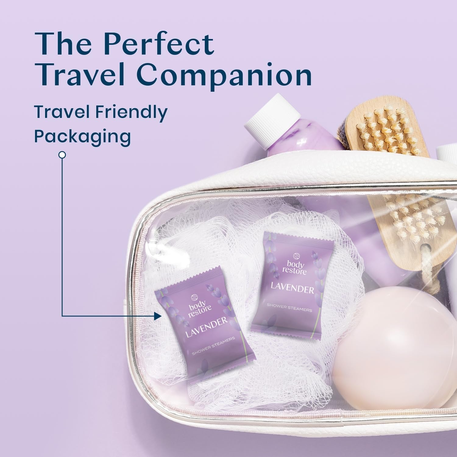 Aromatherapy Shower Steamers - 15 Pack Lavender, Ideal for Easter Gifts, Relaxation, Travel Essentials, and Self-Care.
