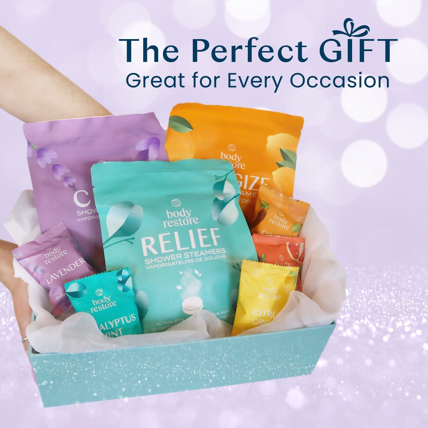 Aromatherapy Shower Steamers - 15 Pack Lavender, Ideal for Easter Gifts, Relaxation, Travel Essentials, and Self-Care.