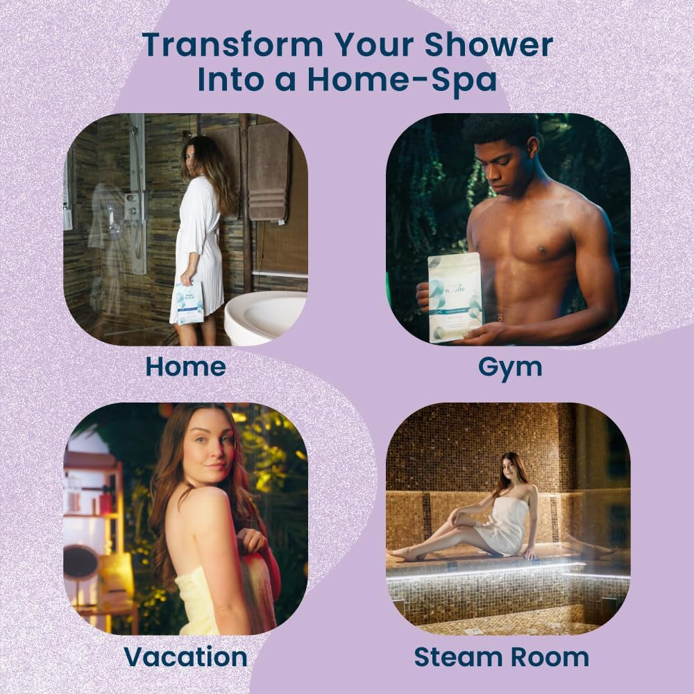 Aromatherapy Shower Steamers - 15 Pack Lavender, Ideal for Easter Gifts, Relaxation, Travel Essentials, and Self-Care.