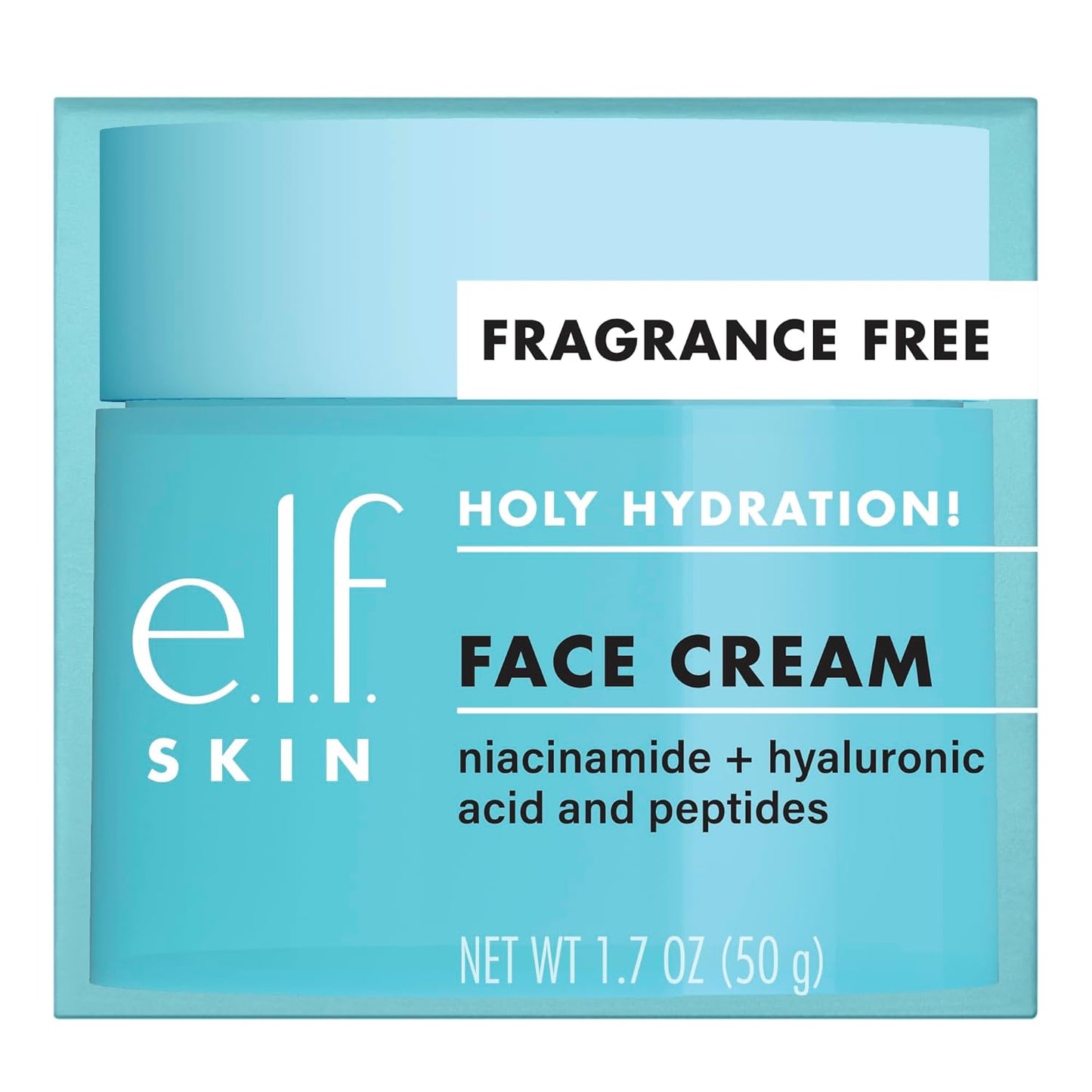 SKIN Holy Hydration! Face Cream, Fragrance Free, Smooth, Non-Greasy, Lightweight, Nourishing, Moisturises, Softens, Absorbs Quickly, Suitable for All Skin Types