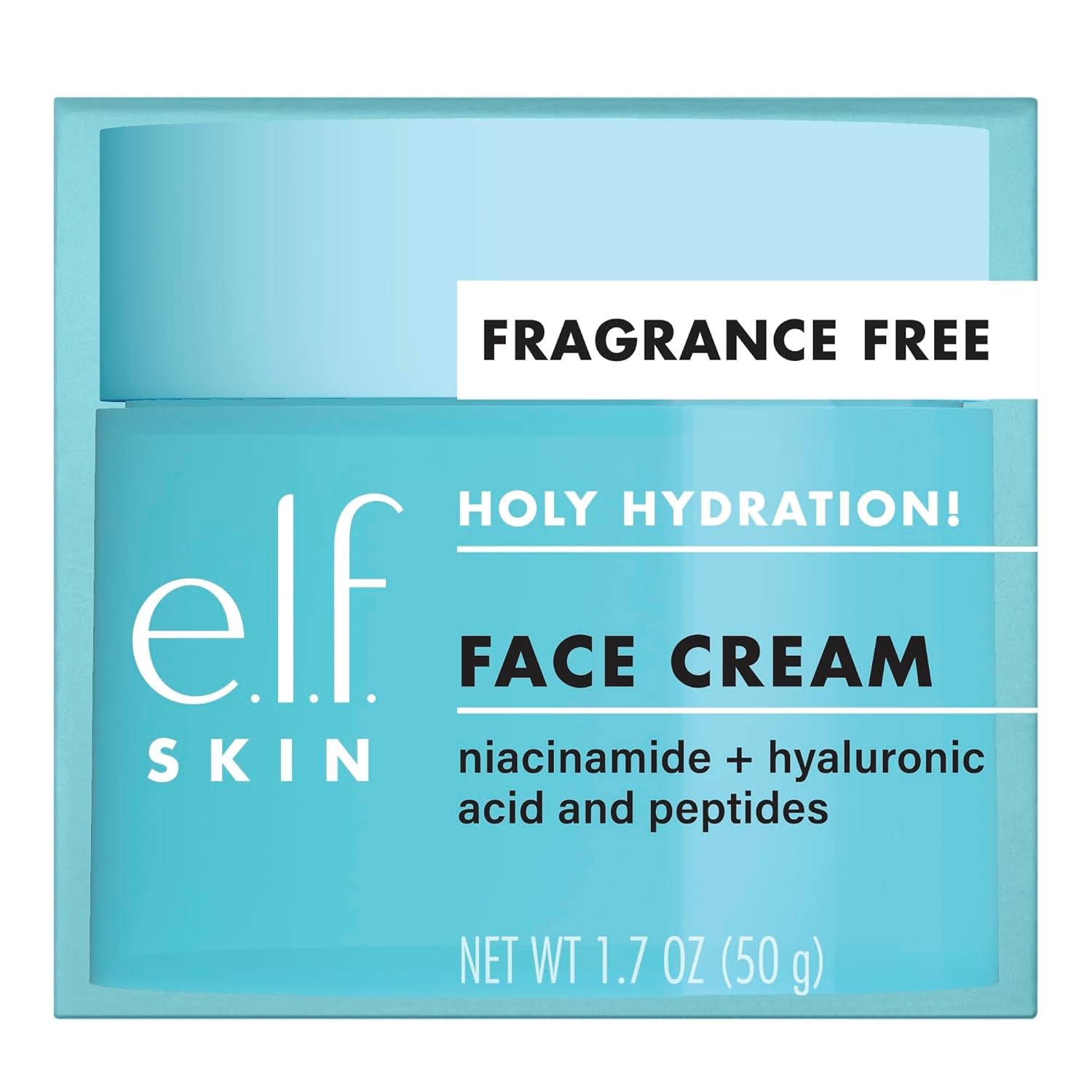 SKIN Holy Hydration! Face Cream, Fragrance Free, Smooth, Non-Greasy, Lightweight, Nourishing, Moisturises, Softens, Absorbs Quickly, Suitable for All Skin Types
